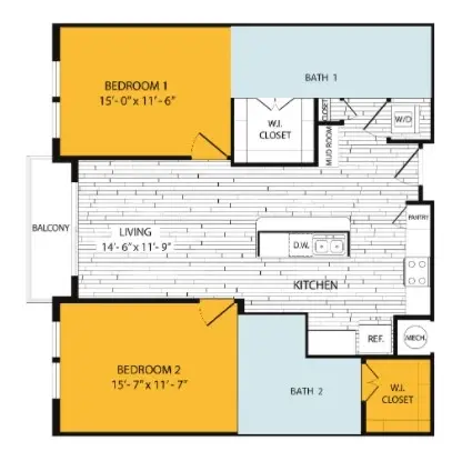 Bellrock Sawyer Yards Apartments Houston FloorPlan 18
