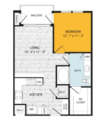 Bellrock Sawyer Yards Apartments Houston FloorPlan 5