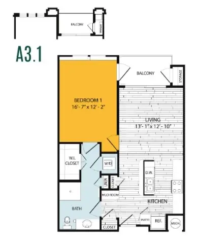 Bellrock Sawyer Yards Apartments Houston FloorPlan 8