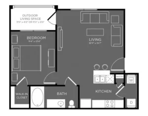 Berkshire Woodland houston apartment floorplan 1