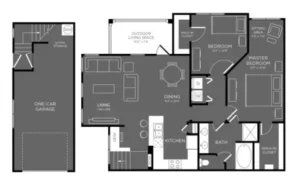 Berkshire Woodland houston apartment floorplan 11