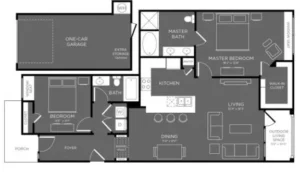 Berkshire Woodland houston apartment floorplan 12