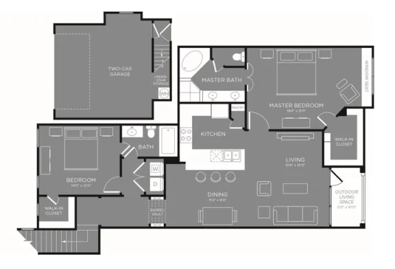 Berkshire Woodland houston apartment floorplan 13