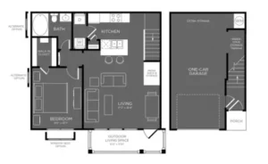 Berkshire Woodland houston apartment floorplan 4