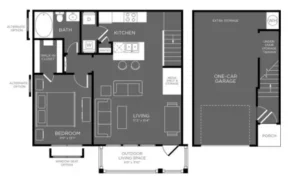 Berkshire Woodland houston apartment floorplan 5