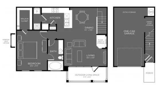 Berkshire Woodland houston apartment floorplan 9