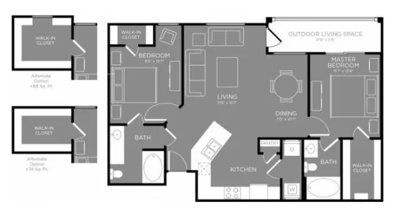 Bershire jones forest houston apartments floorplan 4