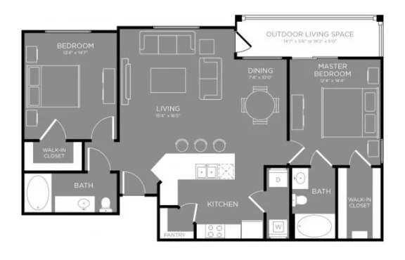 Bershire jones forest houston apartments floorplan 6