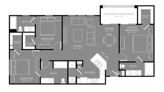 Bershire jones forest houston apartments floorplan 7
