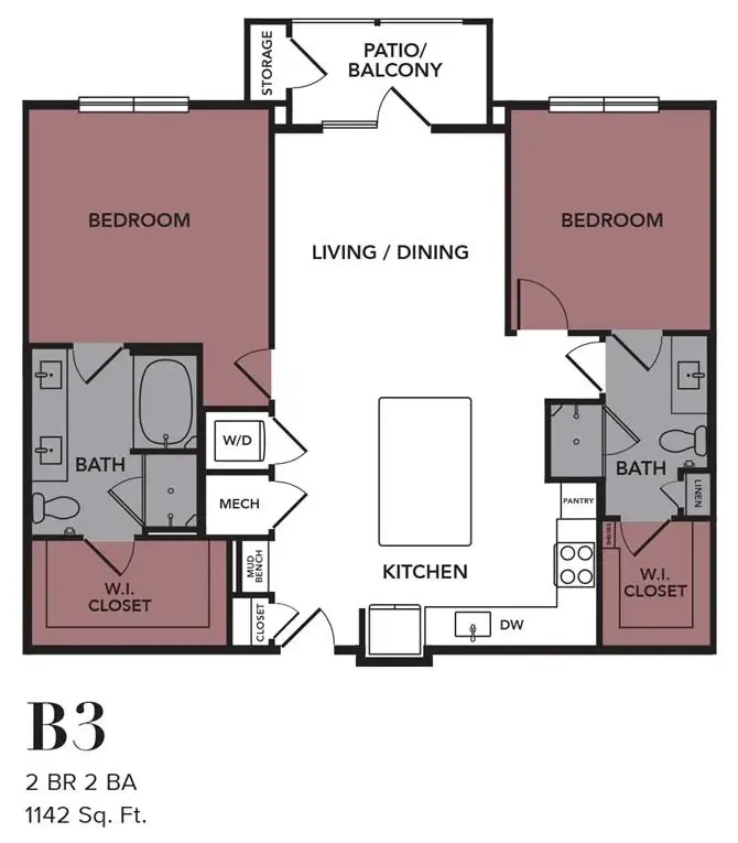 Broadstone Jordan Ranch Houston Apartments FloorPlan 21