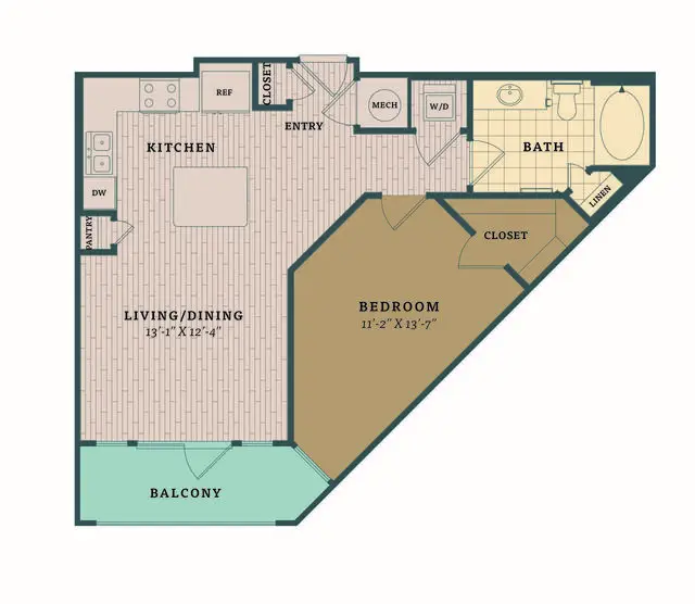 Broadstone Woodmill Creek Houston Apartments FloorPlan 2