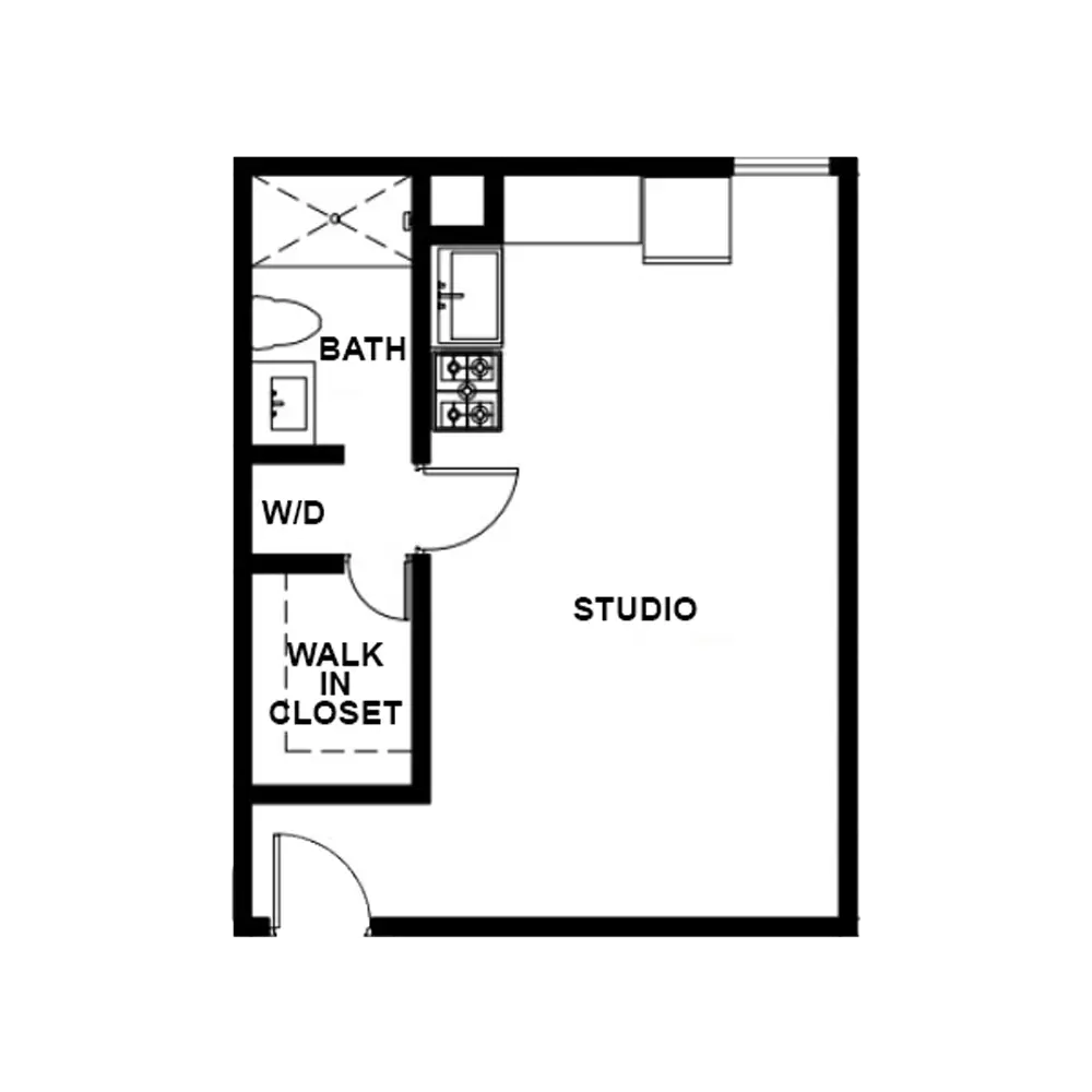 Casa De Dali Apartments Houston FloorPlan 1