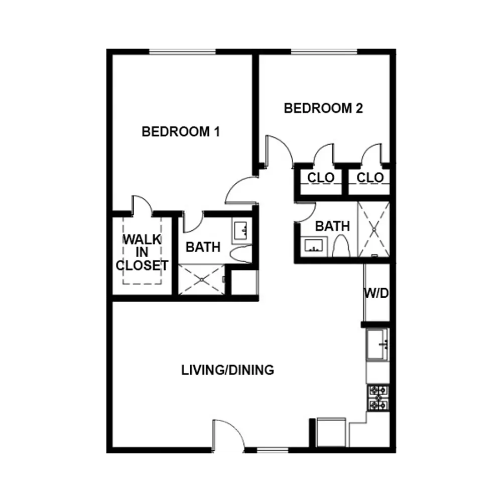 Casa De Dali Apartments Houston FloorPlan 4