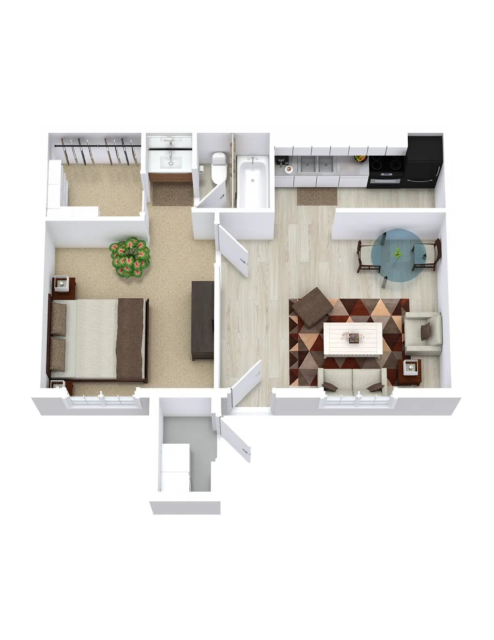 Casa Grande Apartment Floor Plan 1
