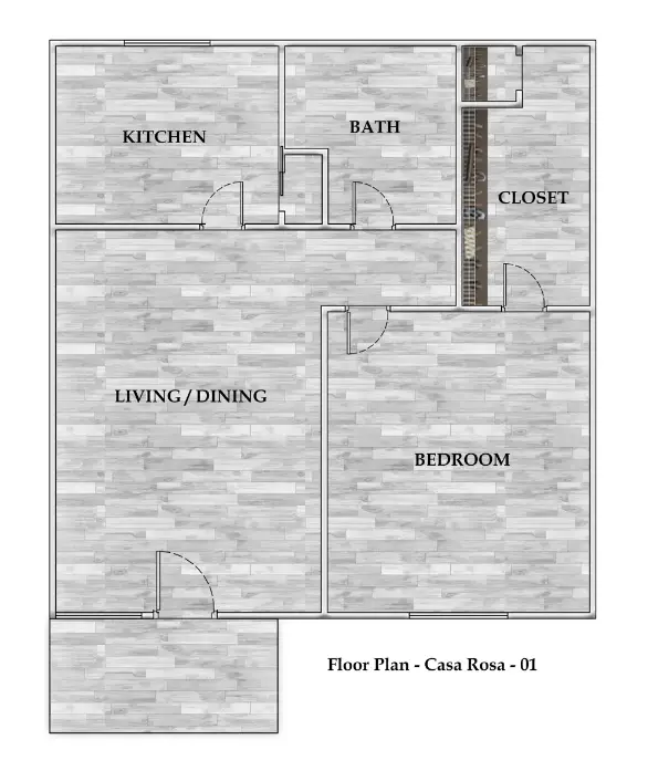 Casa Rosa Floor Plan 1