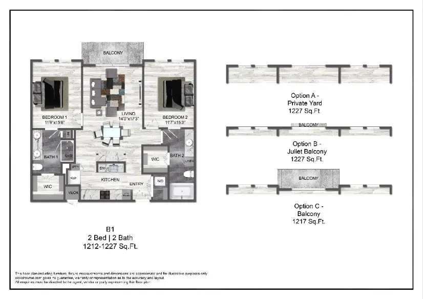 Chelsea Museum District Houston Rise Apartments FloorPlan 13