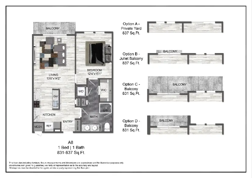 Chelsea Museum District Houston Rise Apartments FloorPlan 9