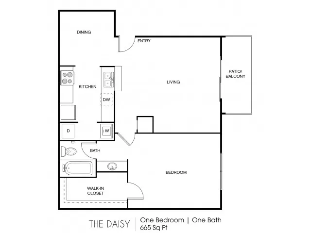 Chelsea at Bellevue Houston Apartments FloorPlan 2