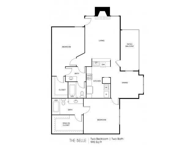 Chelsea at Bellevue Houston Apartments FloorPlan 5