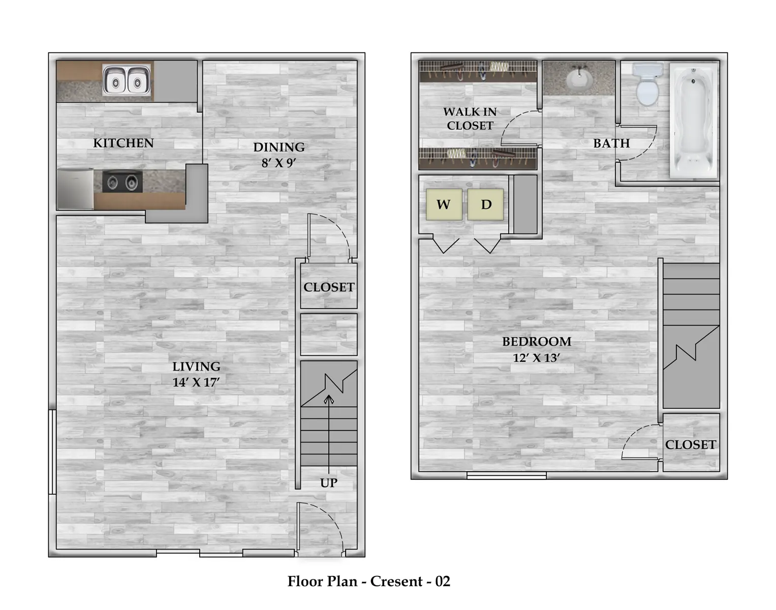 Crescent at Cityview Floor Plan 1