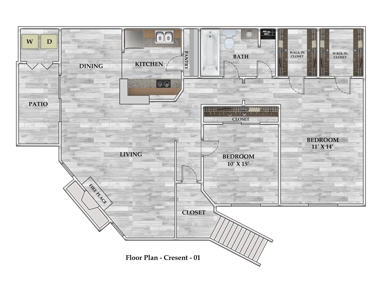 Crescent at Cityview Floor Plan 3