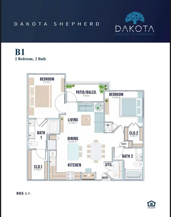 Dakota at Shepherd Apartments Houston FloorPlan 7