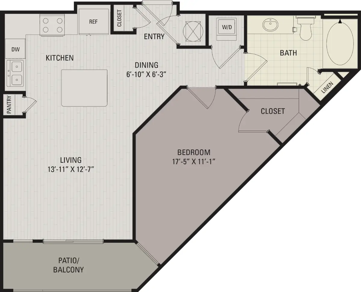 District 28 Houston apartment floorplan 3