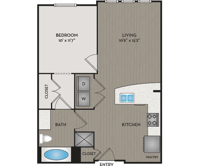 District at Greenbriar Houston Apartments FloorPlan 2