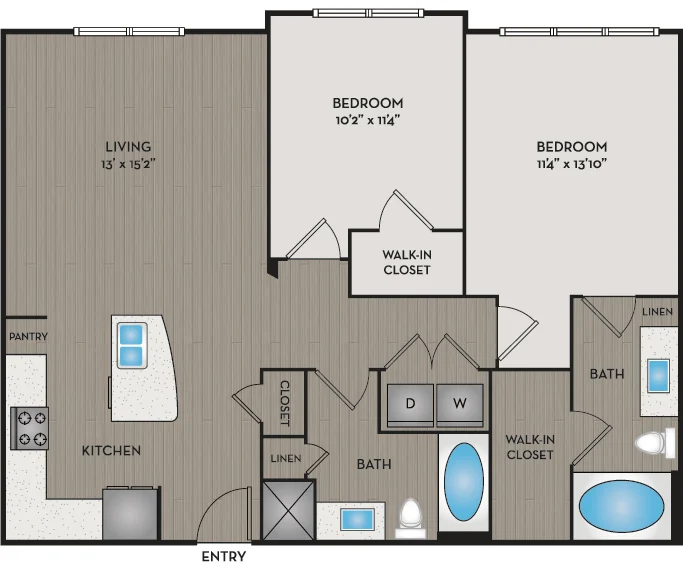 District at Greenbriar Houston Apartments FloorPlan 7