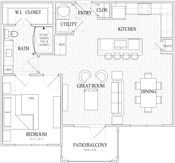 Dryden Houston Apartments FloorPlan 3