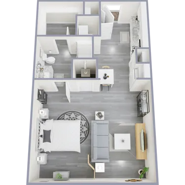 Elevated at Med Center houston apartments floorplan 2