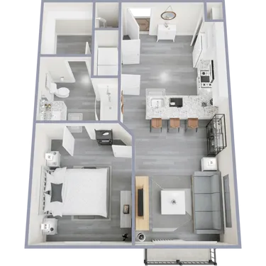 Elevated at Med Center houston apartments floorplan 3