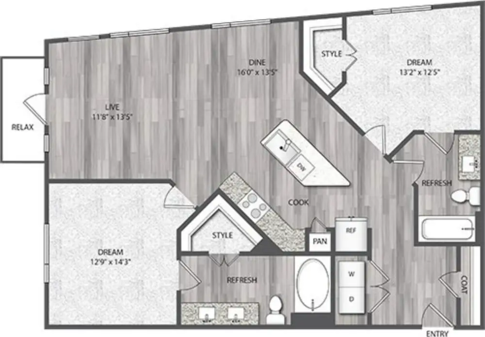 Encore Montrose Houston Apartments FloorPlan 20