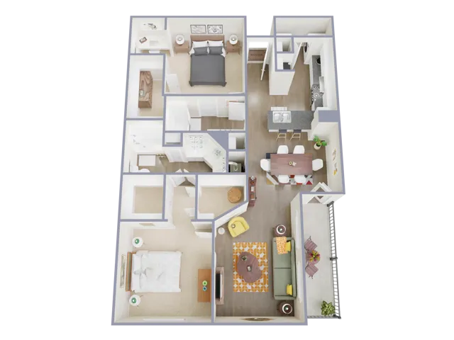 Estates at Bellaire houston apartments floorplan 15