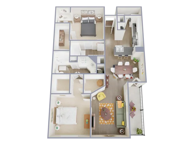 Estates at Bellaire houston apartments floorplan 16