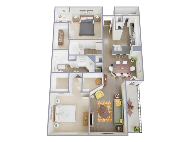 Estates at Bellaire houston apartments floorplan 17