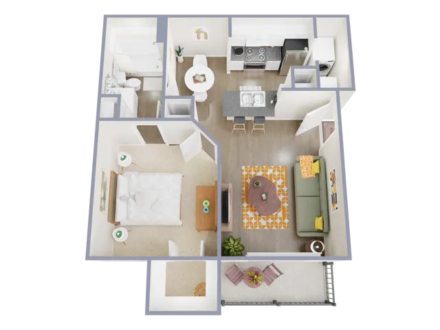 Estates at Bellaire houston apartments floorplan 4