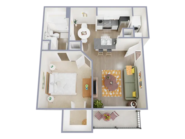 Estates at Bellaire houston apartments floorplan 6
