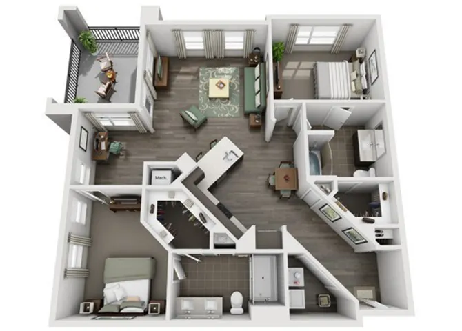 Everlee Houston Apartments FloorPlan 6