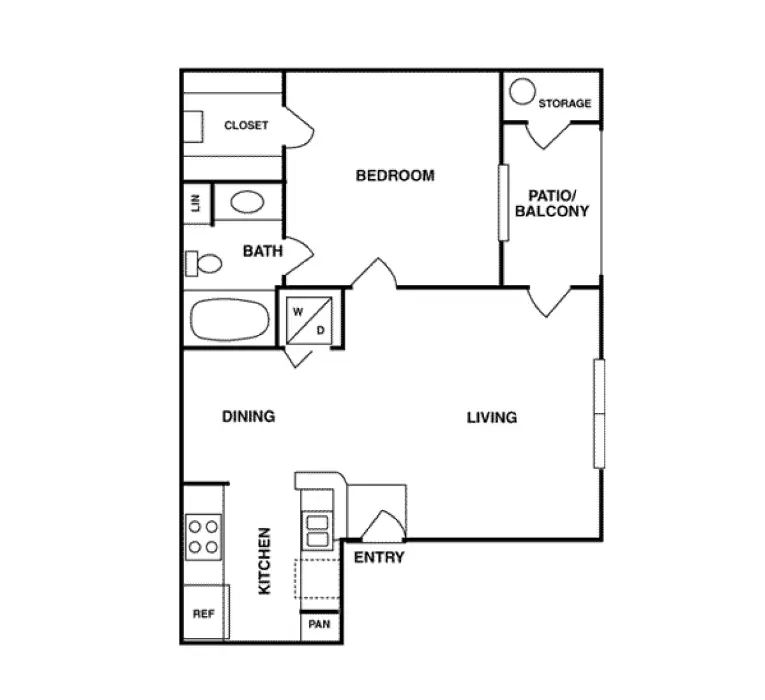 Fairmont First Colony Houston Apartments FloorPlan 1