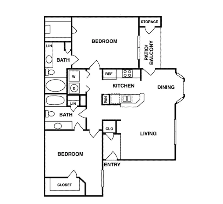 Fairmont First Colony Houston Apartments FloorPlan 6