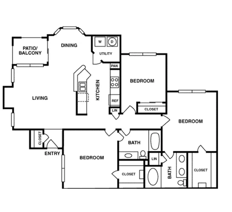 Fairmont First Colony Houston Apartments FloorPlan 8