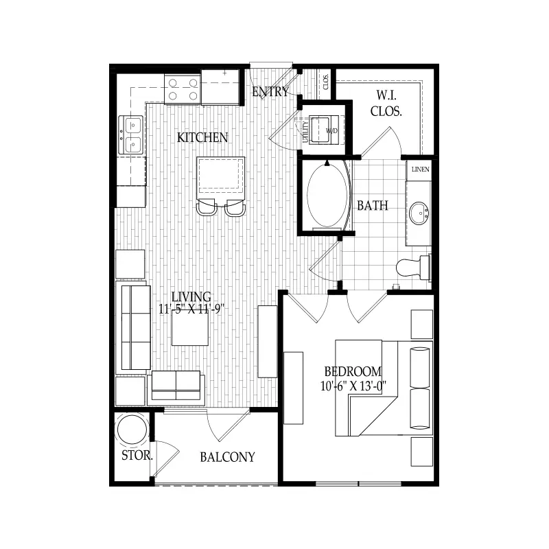 Fairmont Museum District Houston Apartments FloorPlan 24