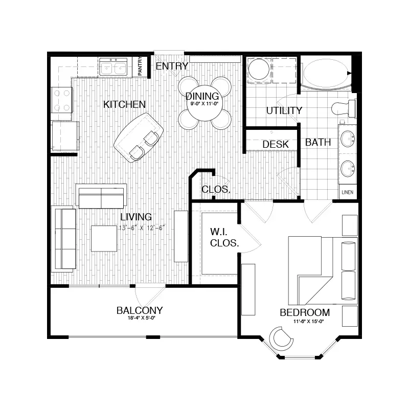 Fairmont Museum District Houston Apartments FloorPlan 27