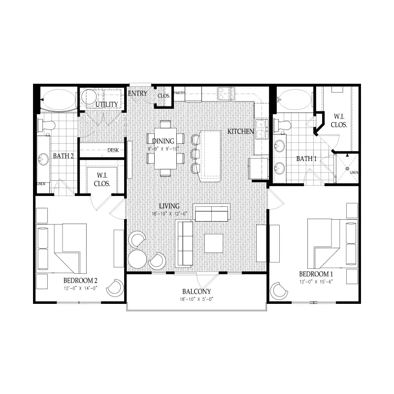 Fairmont Museum District Houston Apartments FloorPlan 35
