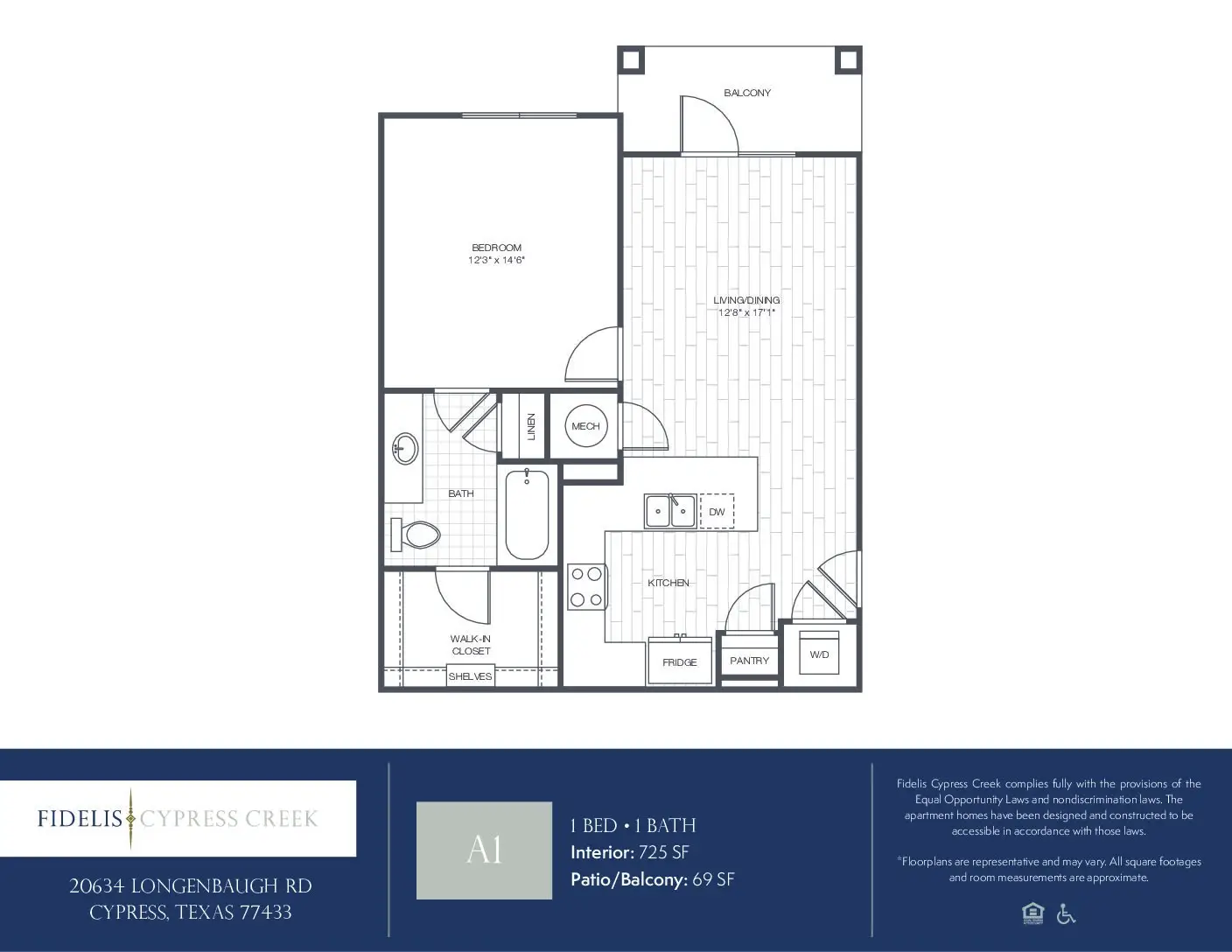 Fidelis Cypress Creek Floor Plan 1