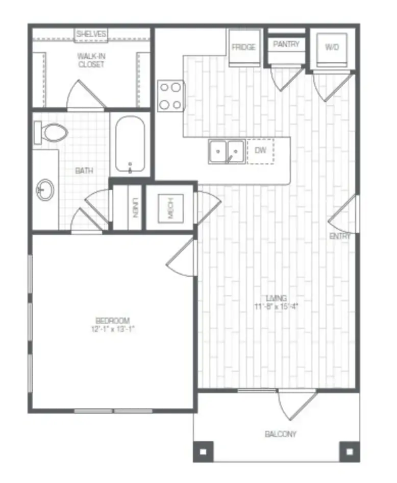 Fidelis Westlake Houston Apartments FloorPlan 2