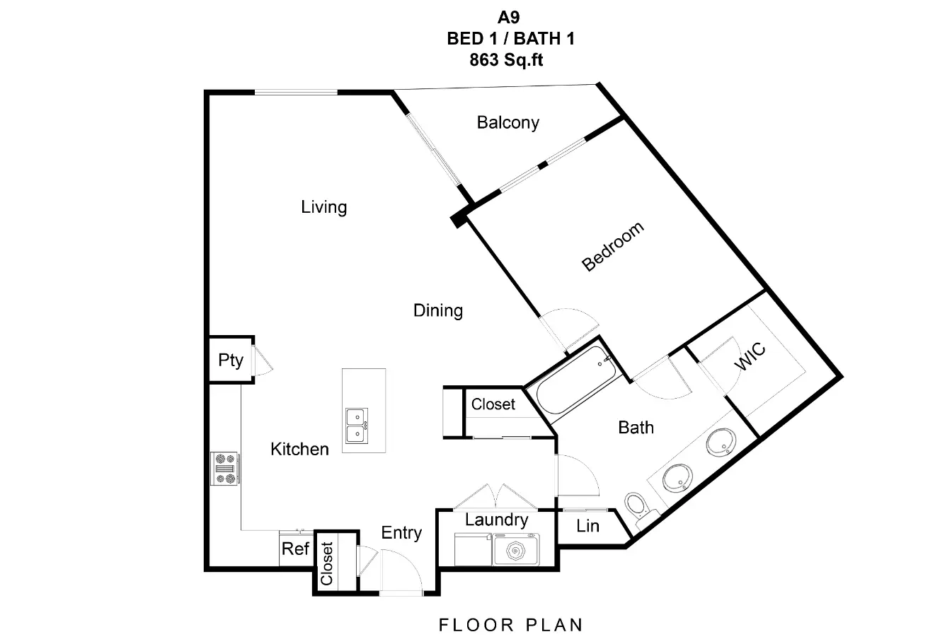 Flats on Tanglewilde Floor Plan 14