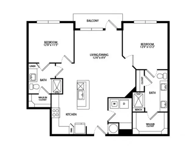 Foundry on 19th Apartment Floor Plan 15