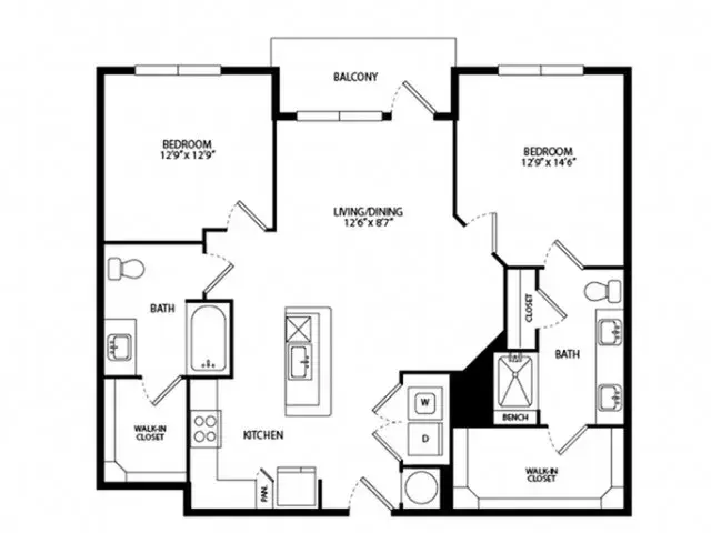 Foundry on 19th Apartment Floor Plan 19